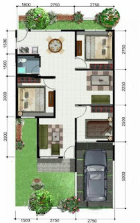 Detail Denah Rumah Minimalis 13x10 Nomer 45