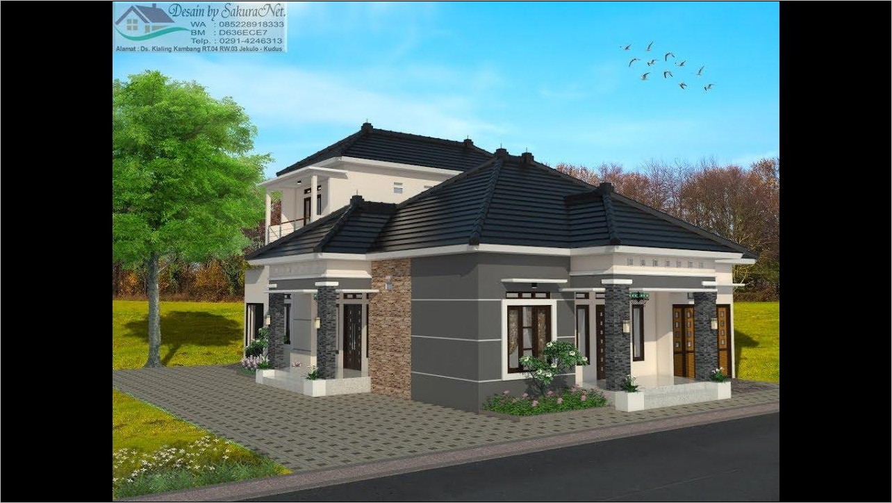 Detail Denah Rumah Minimalis 13x10 Nomer 8