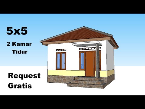 Detail Denah Rumah Minimalis 2 Kamar Tidur 1 Lantai Nomer 46