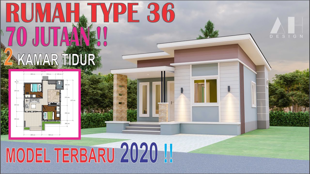 Detail Denah Rumah Minimalis 2 Kamar Type 36 Nomer 4