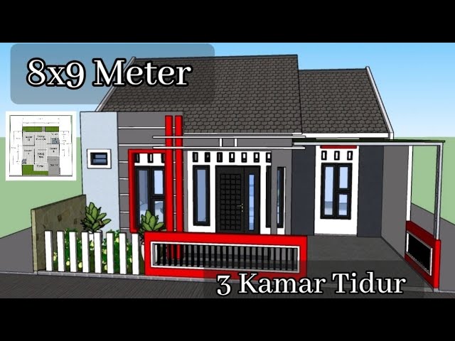 Detail Denah Rumah Minimalis 3 Kamar Tidur Nomer 47