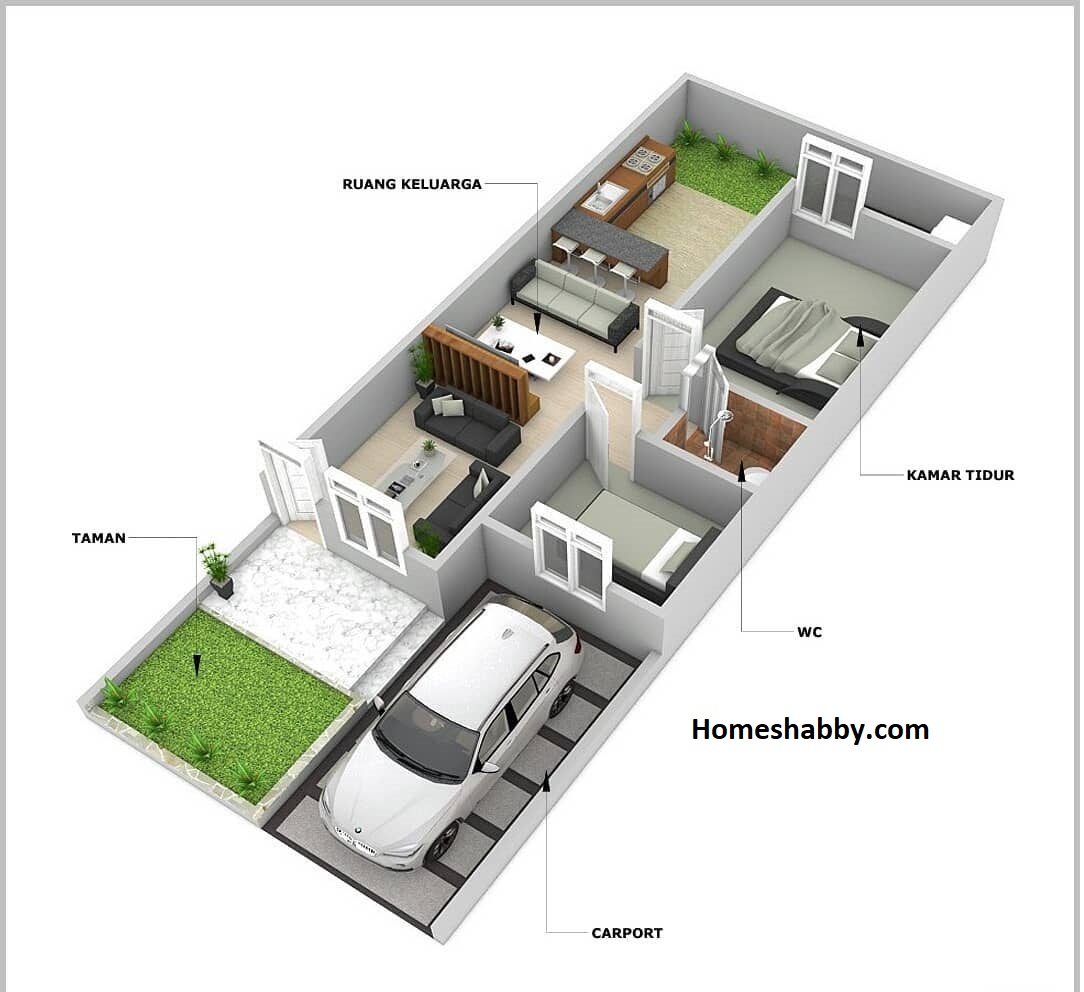 Detail Denah Rumah Minimalis Nomer 40