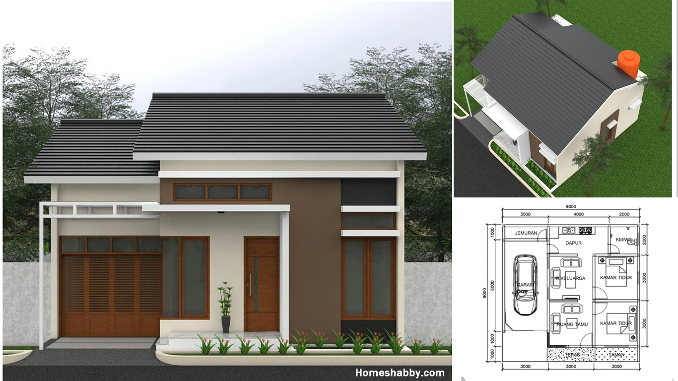 Detail Denah Rumah Minimalis Dengan Garasi Nomer 16