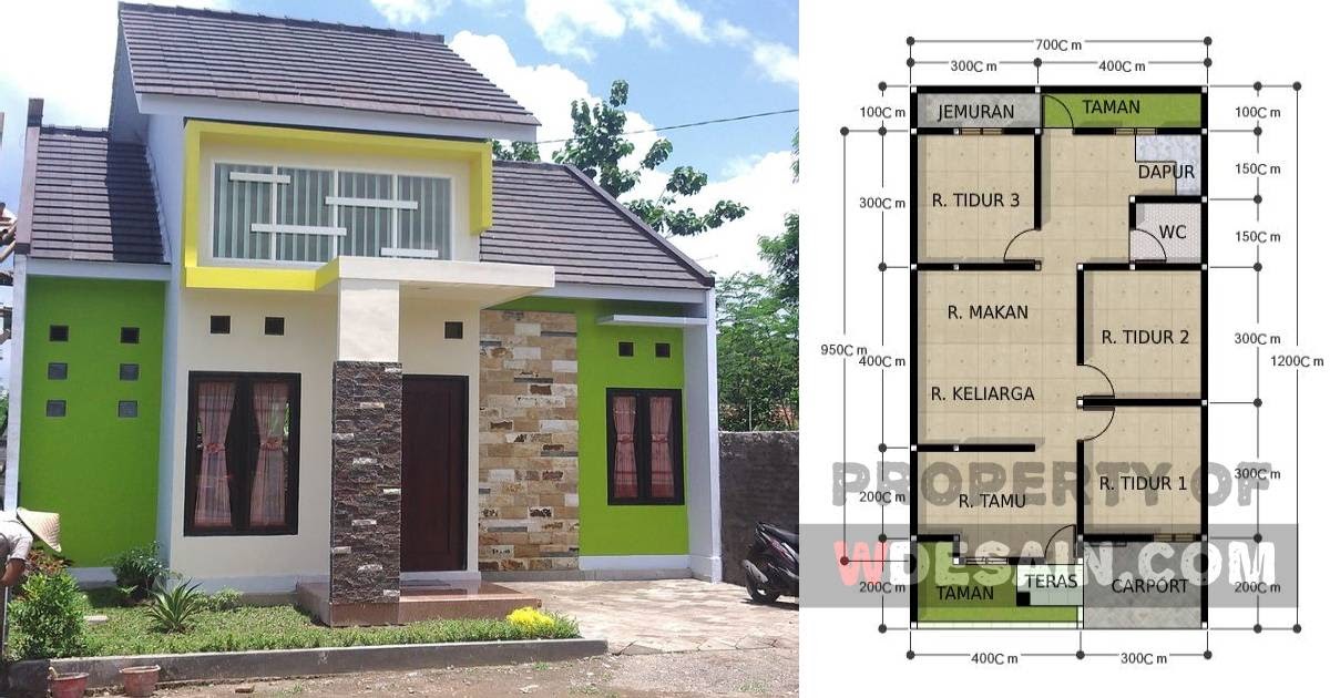 Detail Denah Rumah Minimalis Dengan Garasi Nomer 20