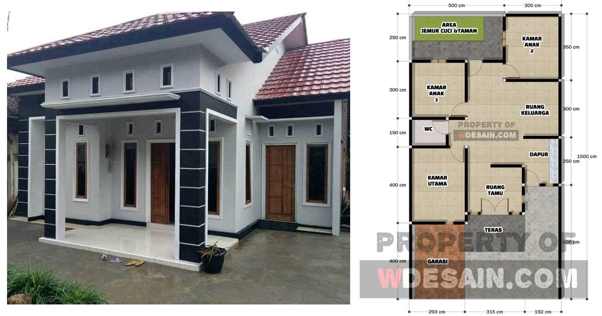 Detail Denah Rumah Minimalis Dengan Garasi Nomer 7