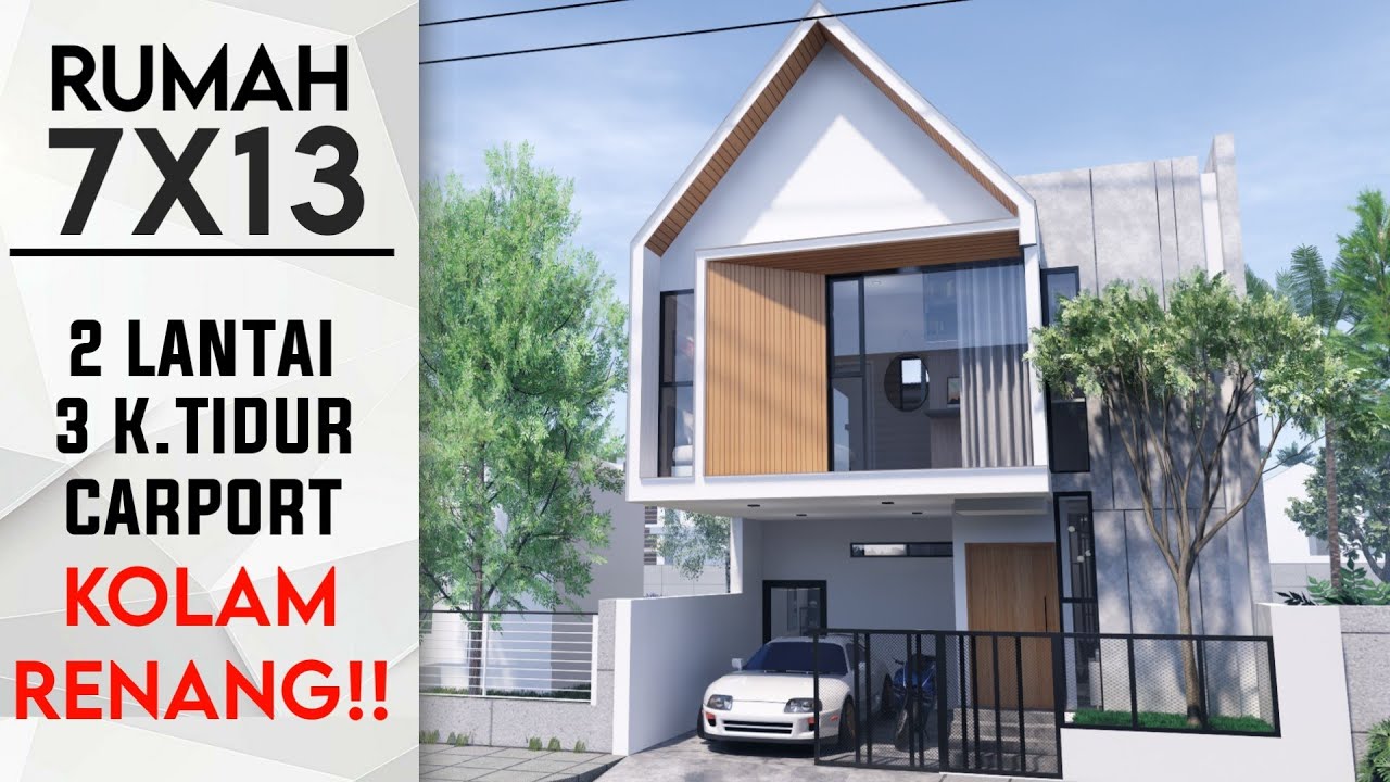 Detail Denah Rumah Minimalis Tingkat 2 Nomer 47