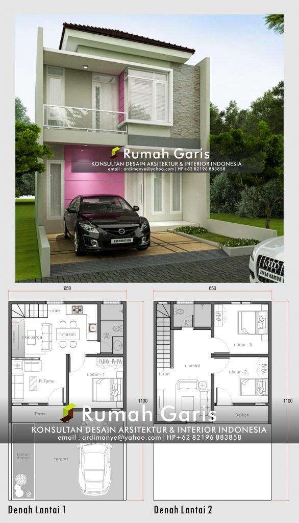 Detail Denah Rumah Modern 2 Lantai Nomer 20