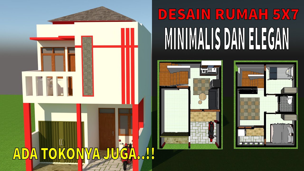 Download Denah Rumah Modern 2 Lantai Nomer 41