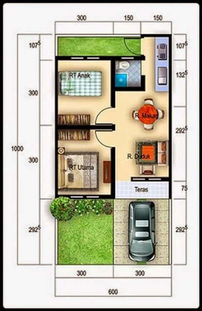 Detail Denah Rumah Perumahan Nomer 14