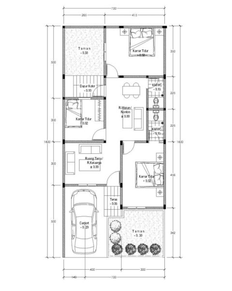 Detail Denah Rumah Perumahan Nomer 24