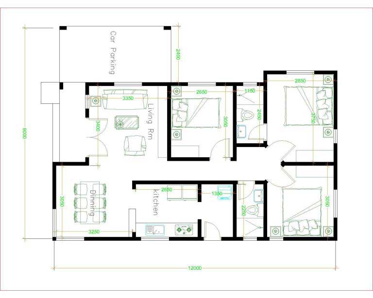 Detail Denah Rumah Sangat Sederhana Minimalis Nomer 43