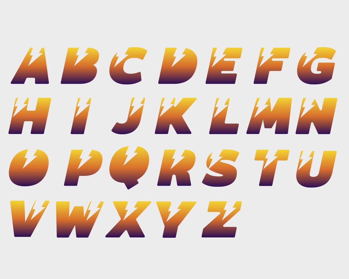 Lightning Font - KibrisPDR