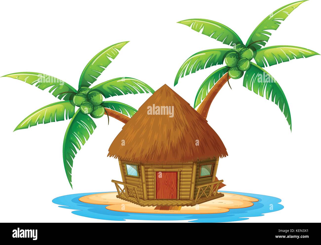 Detail Palm Frond Hut Nomer 5