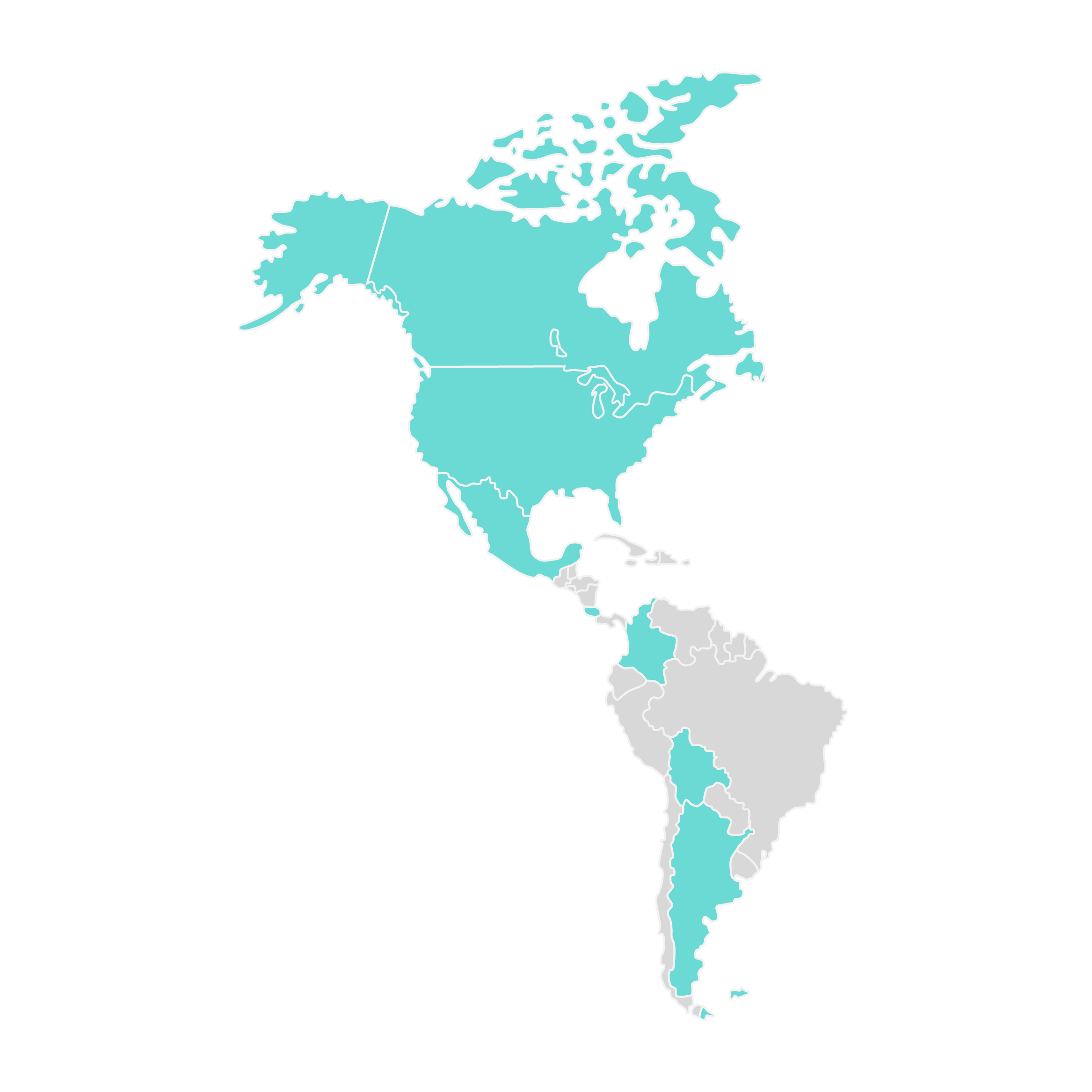 Detail Usa Canada Mexico Map Nomer 17