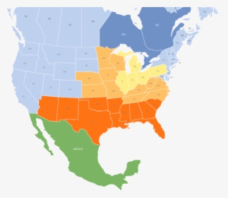 Detail Usa Canada Mexico Map Nomer 7