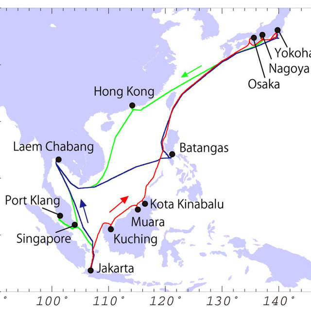 Gambar Southeast Asia Shipping Route - KibrisPDR