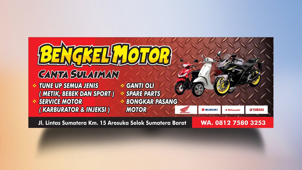 Detail Gambar Spanduk Bengkel Motor Nomer 8