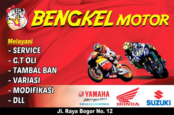 Detail Gambar Spanduk Bengkel Motor Nomer 10