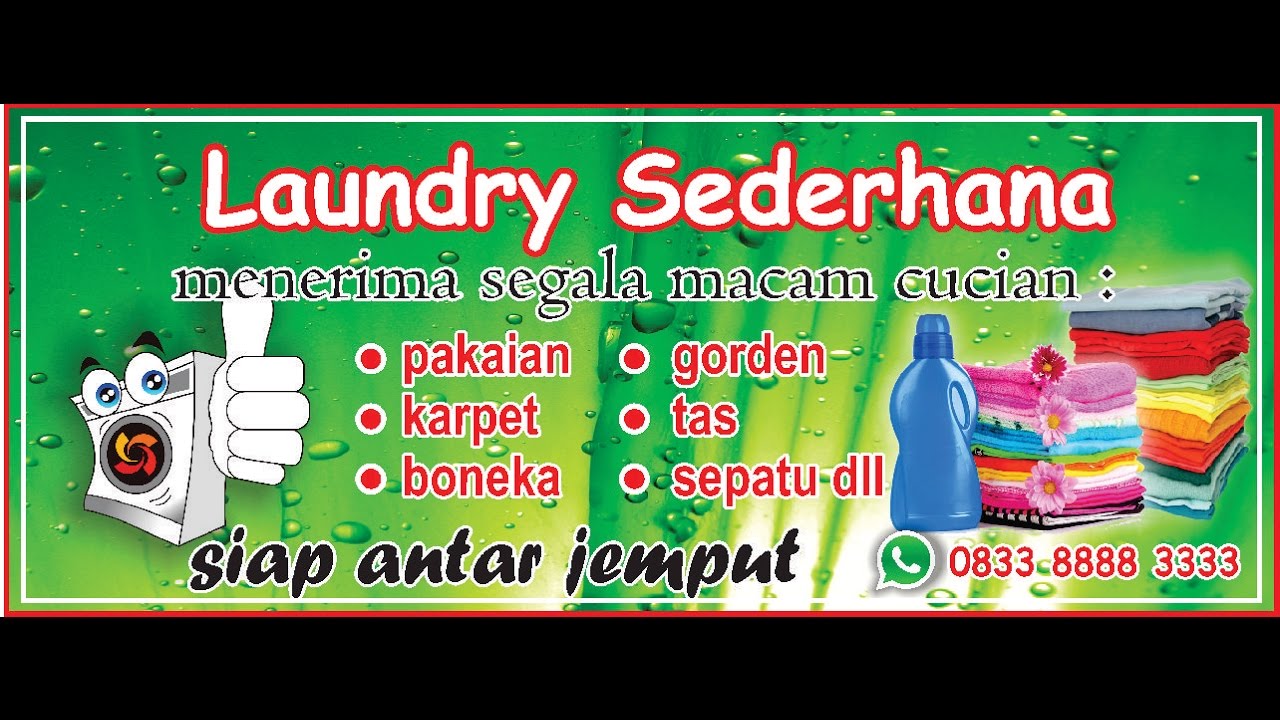 Detail Gambar Spanduk Laundry Nomer 30