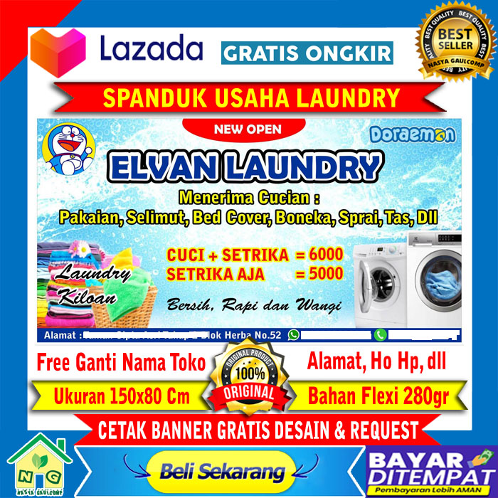 Detail Gambar Spanduk Laundry Nomer 10