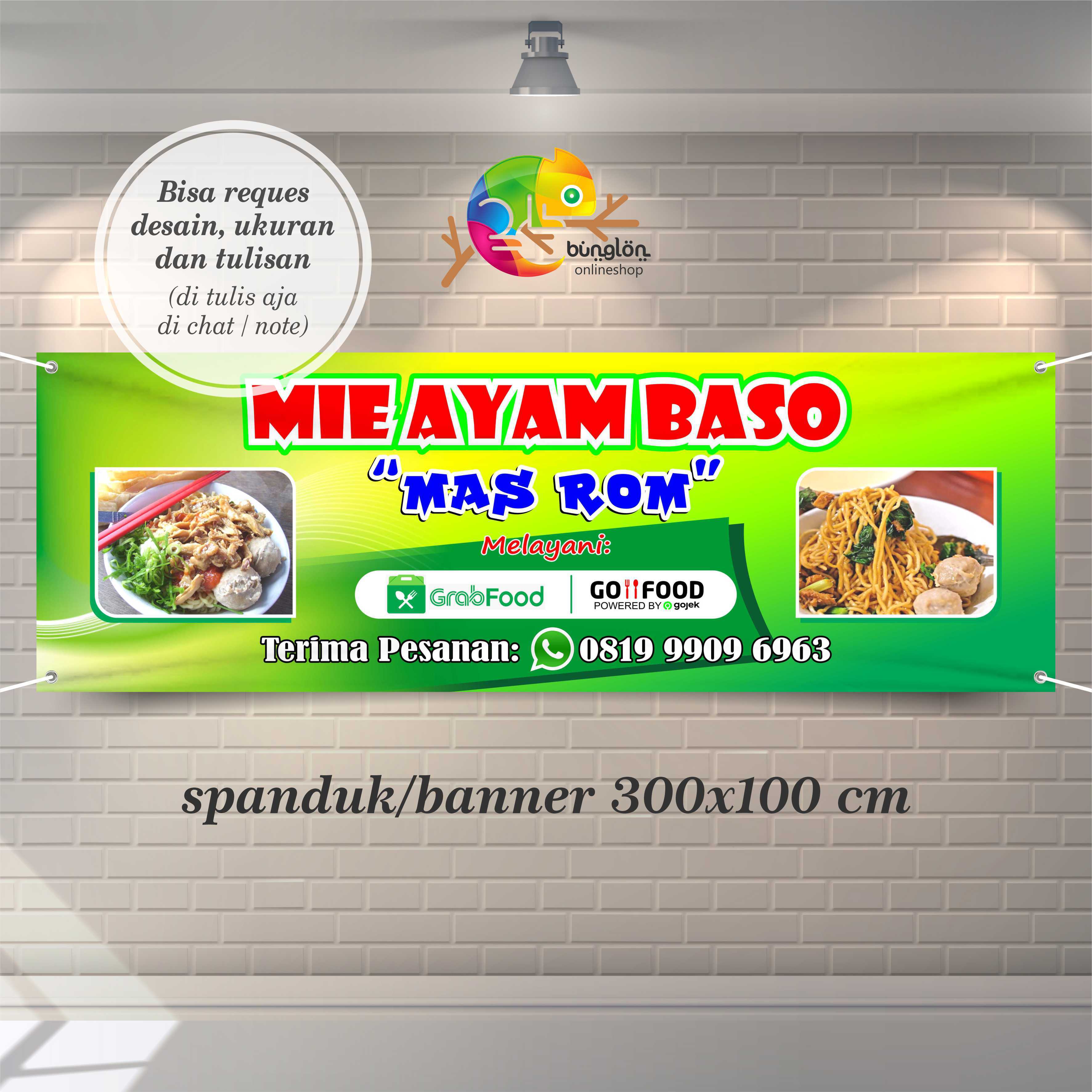 Detail Gambar Spanduk Mie Ayam Bakso Nomer 12