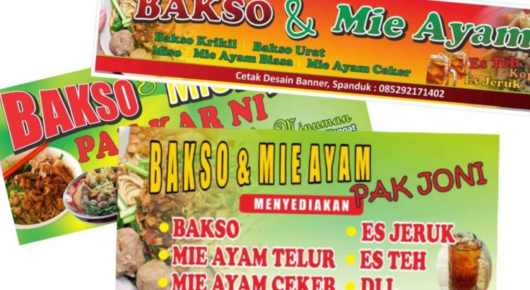 Detail Gambar Spanduk Mie Ayam Bakso Nomer 26