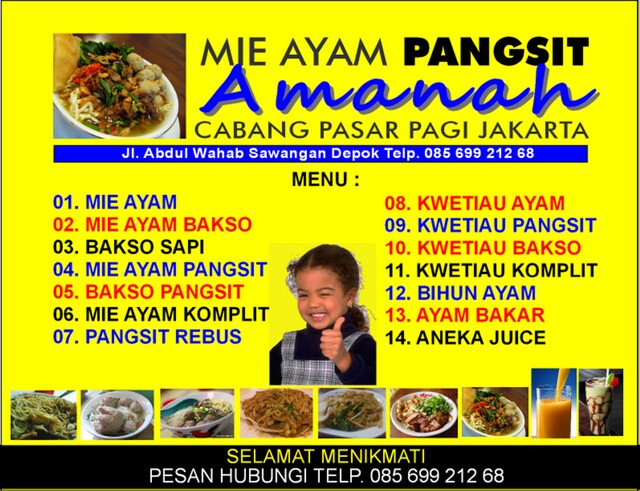 Detail Gambar Spanduk Mie Ayam Bakso Nomer 58