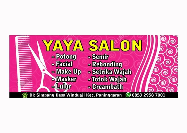 Detail Gambar Spanduk Salon Nomer 5