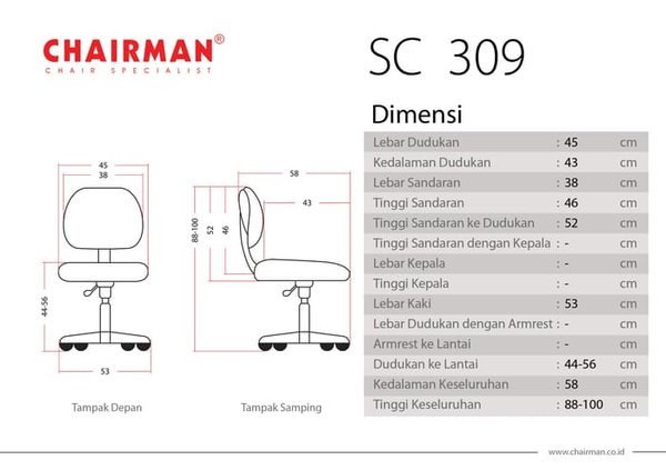 Detail Gambar Spesifikasi Kursi Kantor Nomer 18