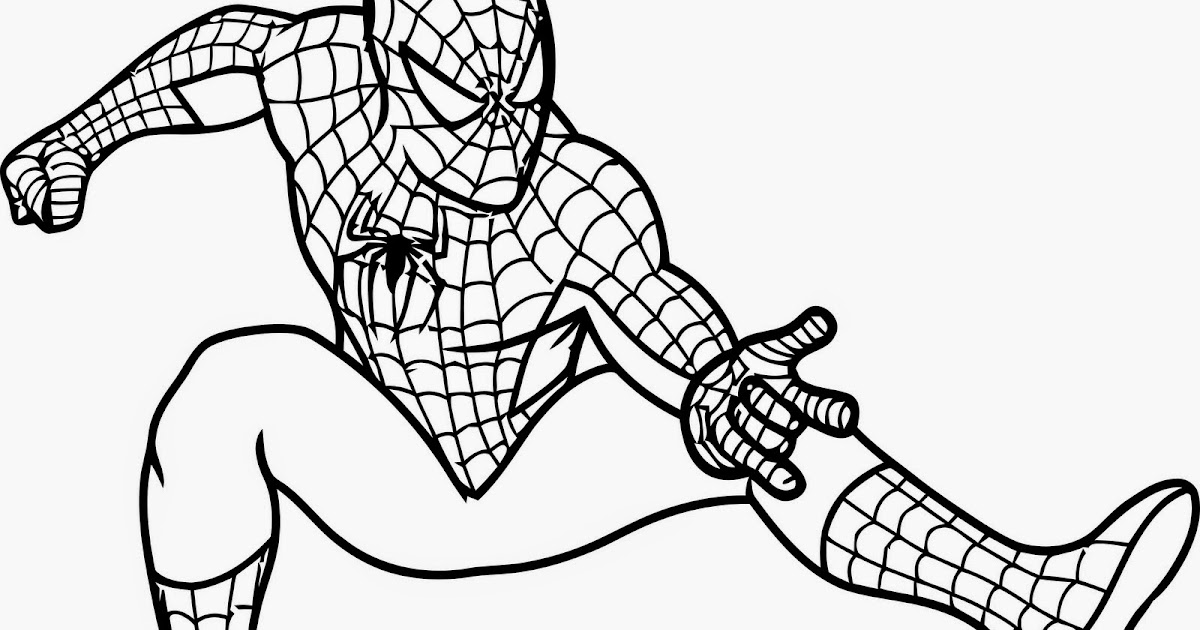 Detail Gambar Spiderman Mewarnai Nomer 49