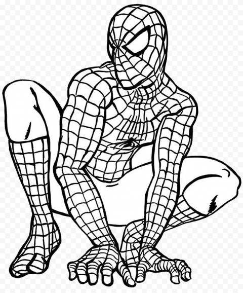 Detail Gambar Spiderman Untuk Mewarnai Nomer 24