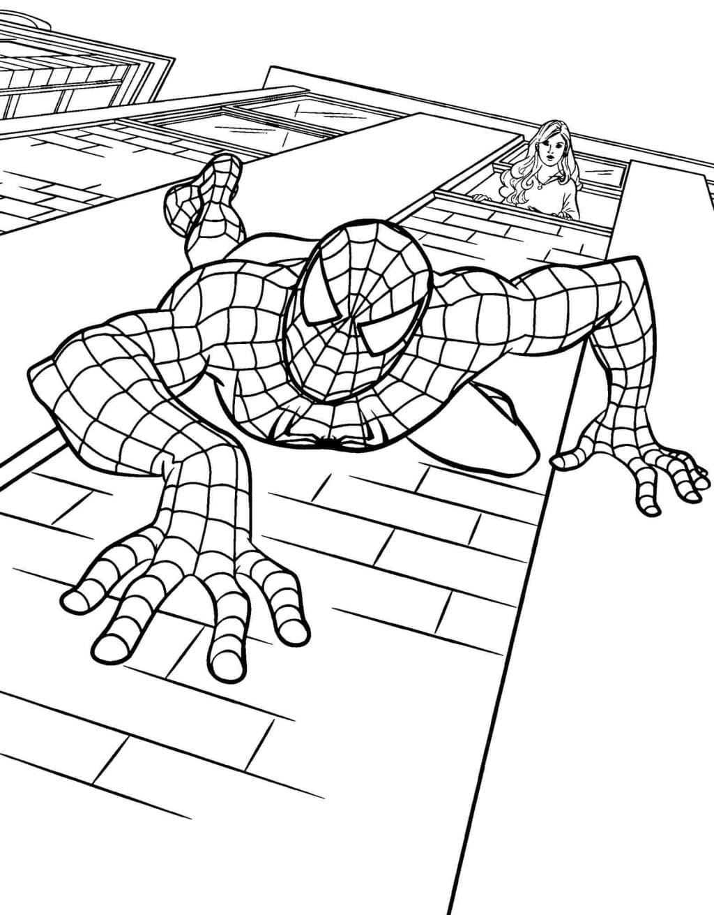 Detail Gambar Spiderman Untuk Mewarnai Nomer 49