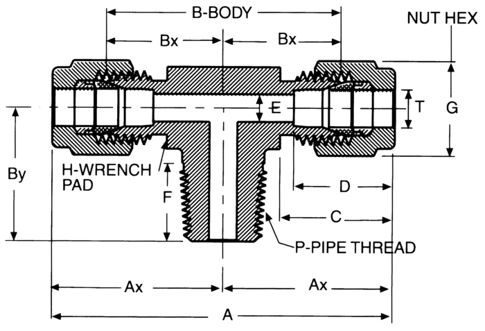 Detail Gambar Split Tee Format Dwg Nomer 21