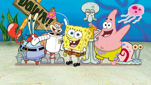 Detail Gambar Spongbob Kartun Yang Gak Diwarnai Nomer 13