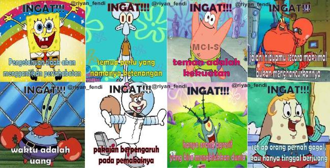 Detail Gambar Spongebob Dengan Kata Kata Lucu Nomer 31