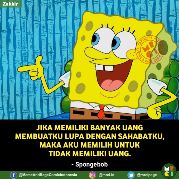 Detail Gambar Spongebob Dengan Kata Kata Lucu Nomer 8