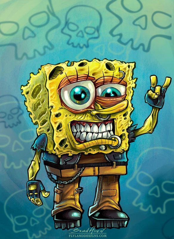 Detail Gambar Spongebob Keren Grafiti Nomer 9