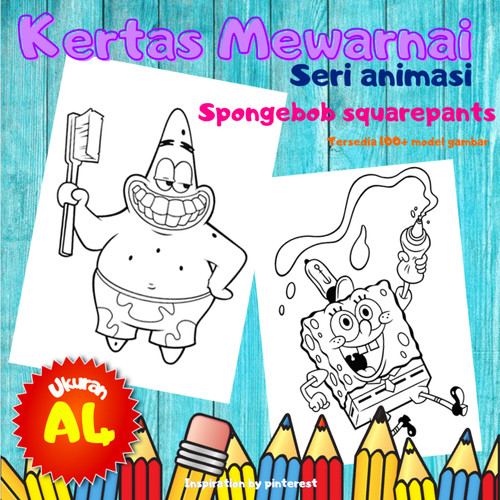Detail Gambar Spongebob Mewarnai Nomer 45