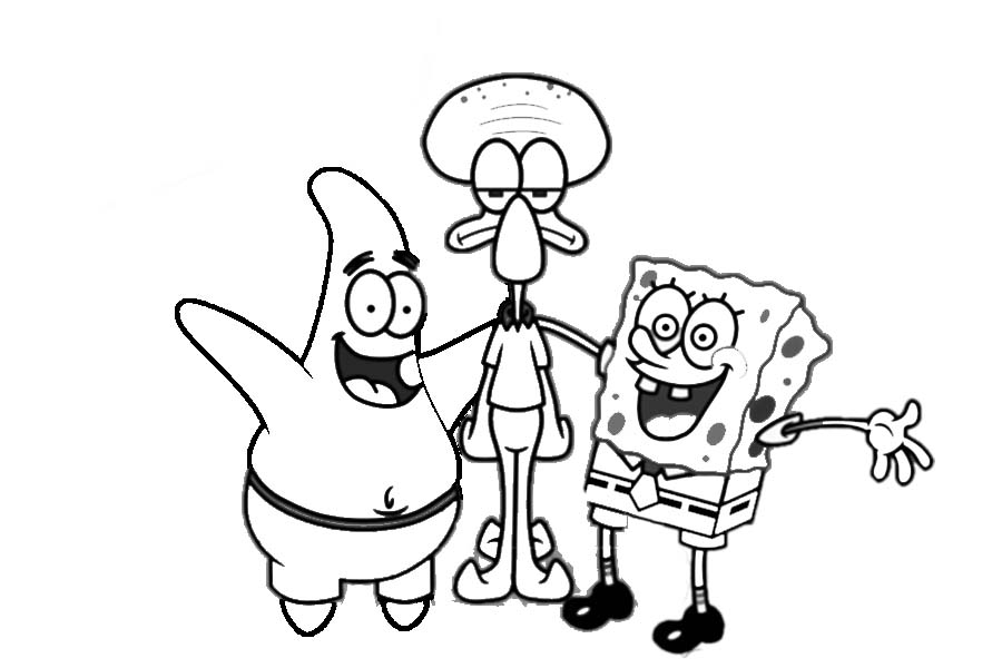 Detail Gambar Spongebob Untuk Mewarnai Nomer 27