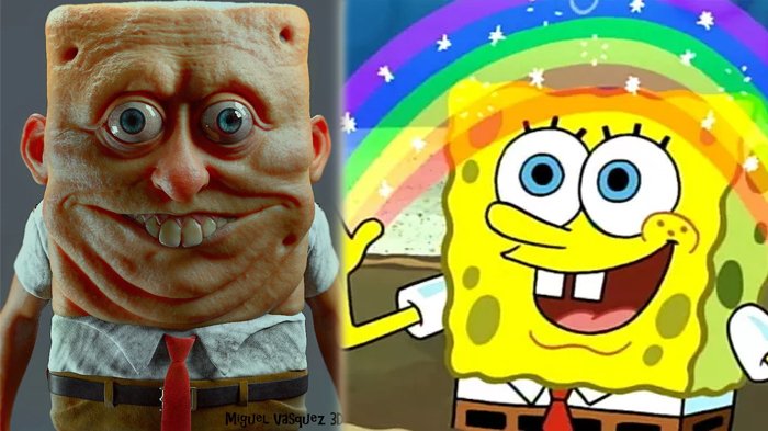 Detail Gambar Spongebob Yang Mudah Digambar Nomer 12