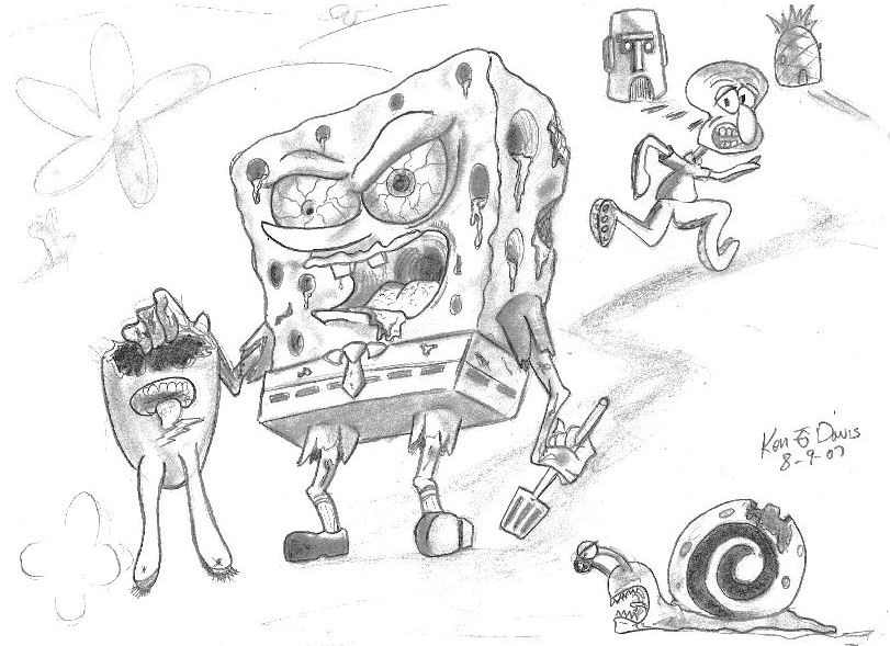 Detail Gambar Spongebob Zombie Nomer 32