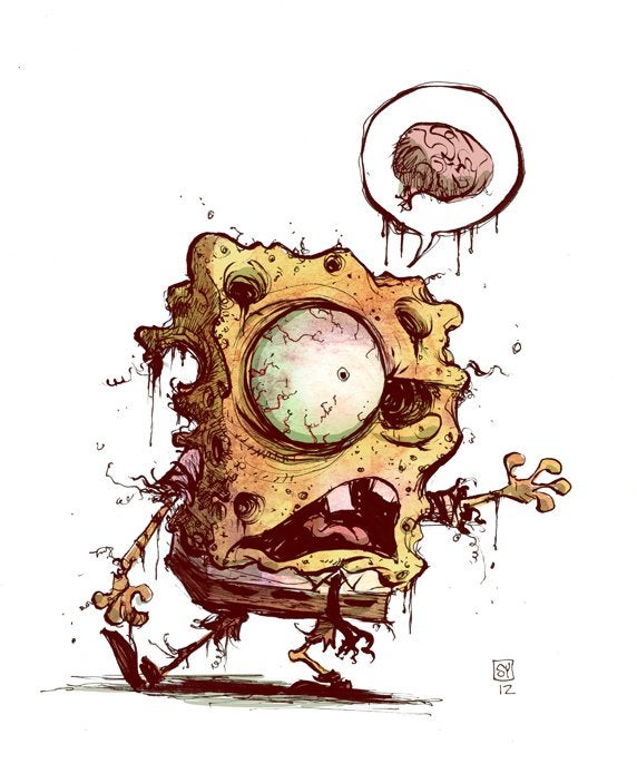 Detail Gambar Spongebob Zombie Nomer 38