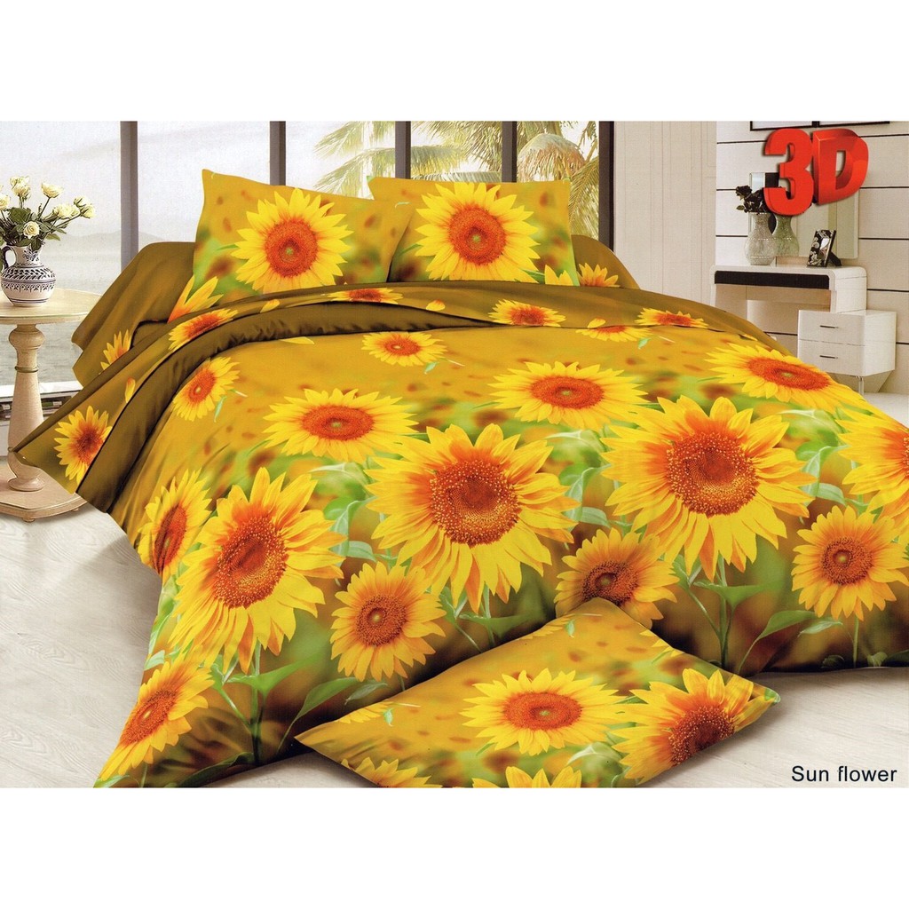 Gambar Sprei Motif Bunga Matahari - KibrisPDR