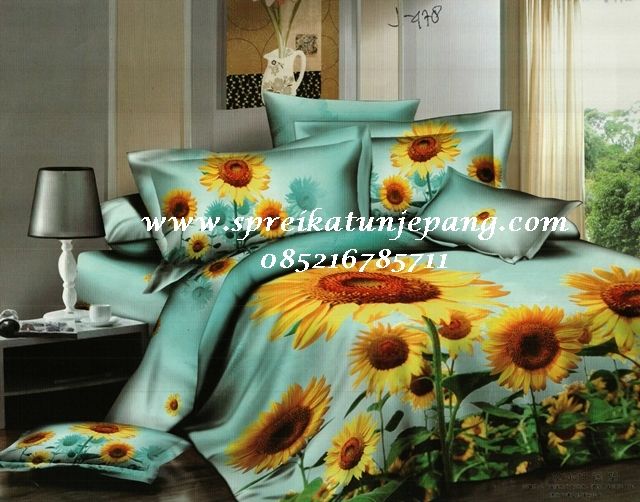 Detail Gambar Sprei Motif Bunga Matahari Nomer 10