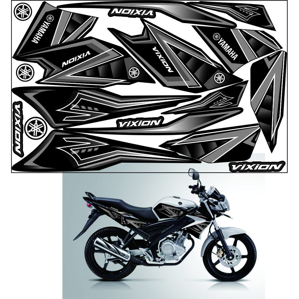 Detail Gambar Sriping Motor Old Vixion Nomer 20