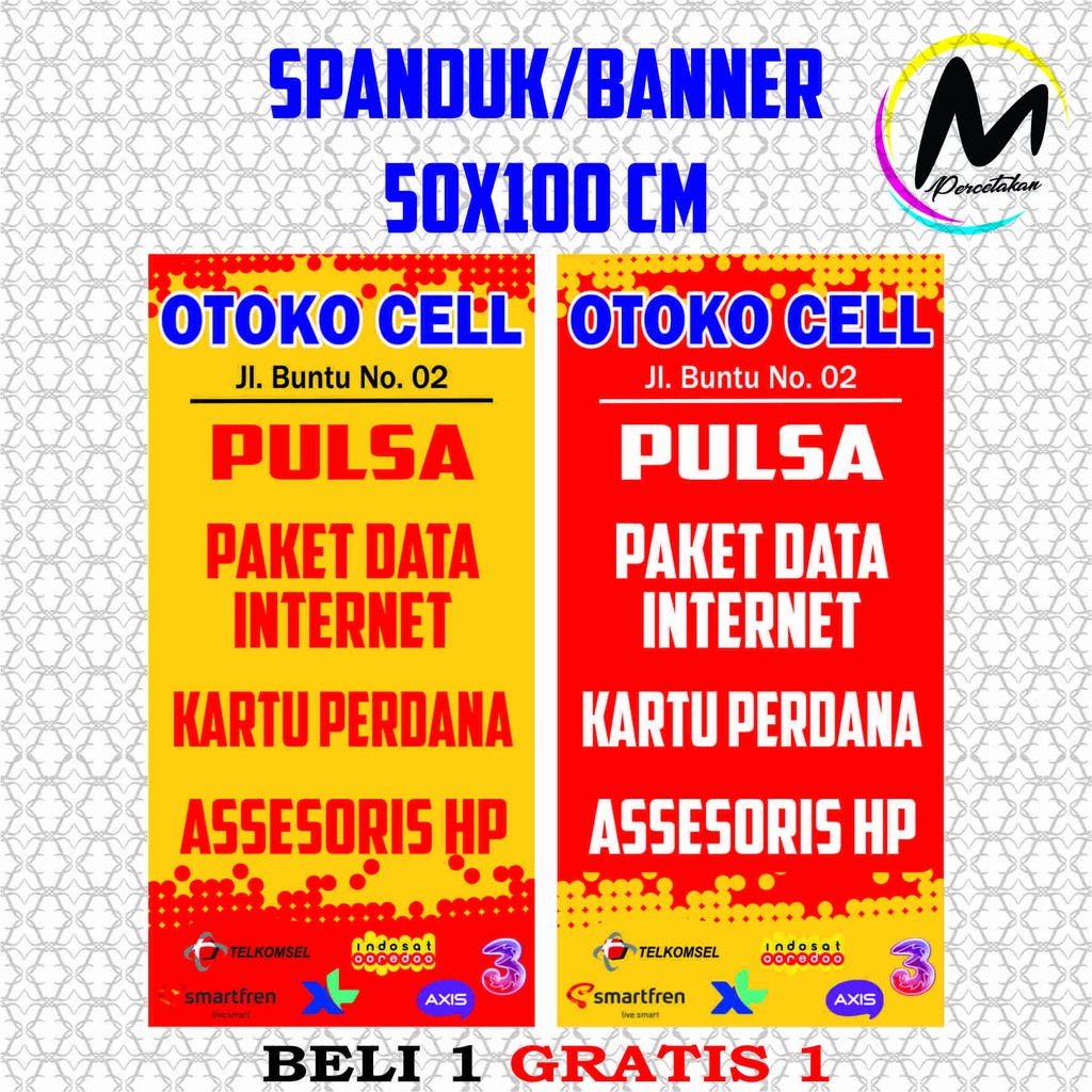 Detail Gambar Stand Banner Konter Nomer 30