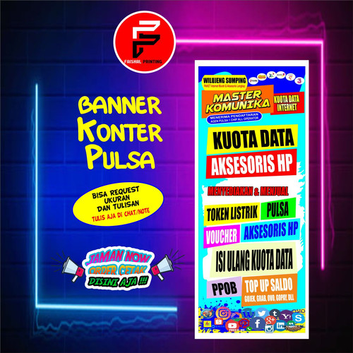 Detail Gambar Stand Banner Konter Nomer 45