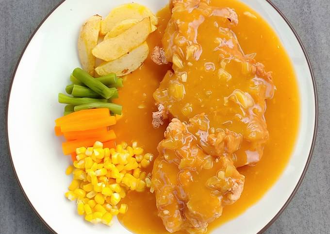 Detail Gambar Steak Ayam Crispy Nomer 30