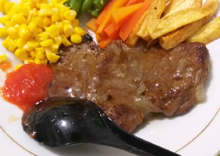 Detail Gambar Steak Daging Nomer 8