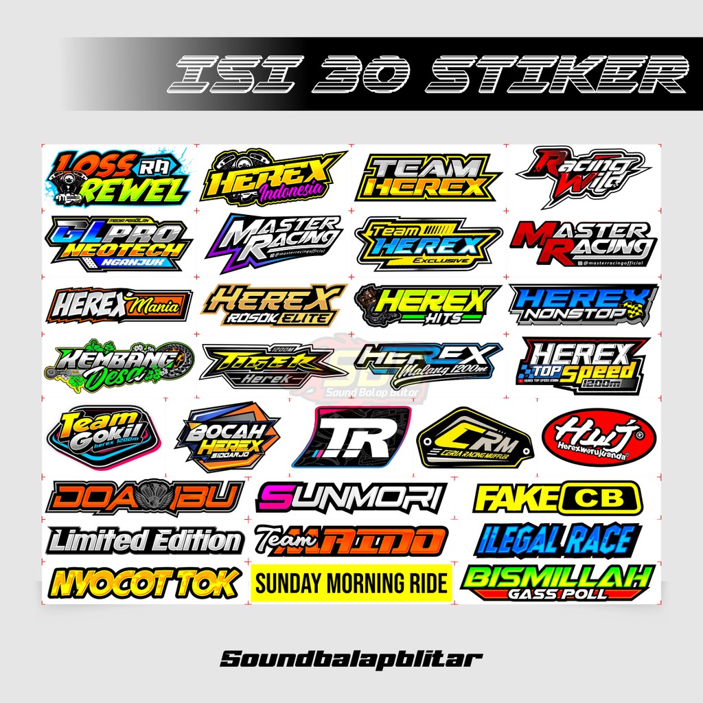 Detail Gambar Sticker Racing Nomer 11